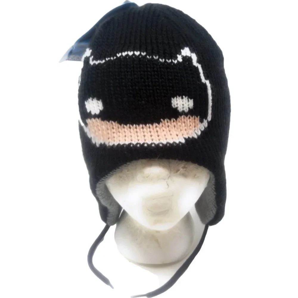 DC Comics Boys Reversible Batman Lined Winter Hat